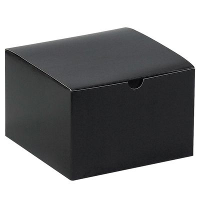 6 x 6 x 4" Black Gloss Gift Boxes