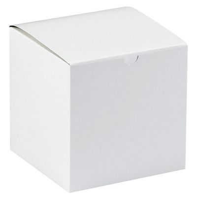 6 x 6 x 6" White Gift Boxes