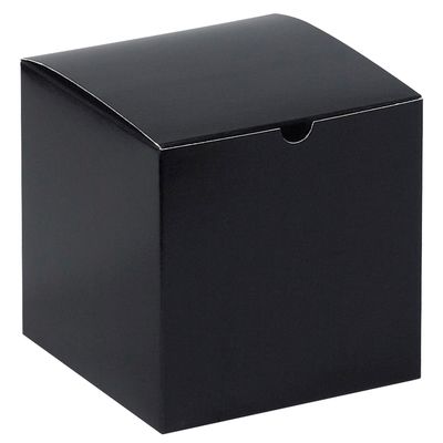 6 x 6 x 6" Black Gloss Gift Boxes