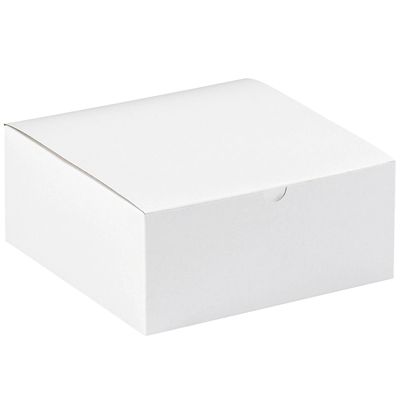 8 x 8 x 3 1/2" White Gift Boxes