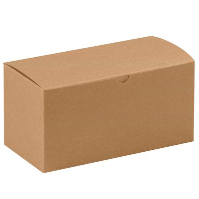 9 x 4 1/2 x 4 1/2" Kraft Gift Boxes