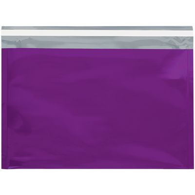 9 1/2 x 12 3/4" Purple Metallic Glamour Mailers