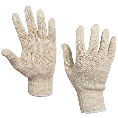 String Knit Cotton Gloves - Large