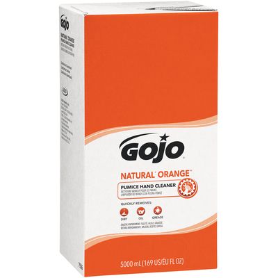 GOJO® Natural* Orange™ Pumice Hand Cleaner Refill Box - 5,000 mL