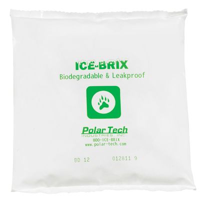 6 x 6 x 1" - 12 oz. Ice-Brix® Biodegradable Packs