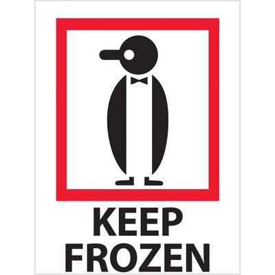 3 x 4" - "Keep Frozen" Labels