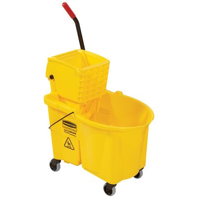 Rubbermaid® WaveBrake® Bucket/Wringer - Side Press, 44 Quart - Yellow