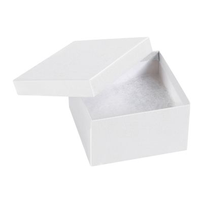 3 1/2 x 3 1/2 x 2" White Jewelry Boxes