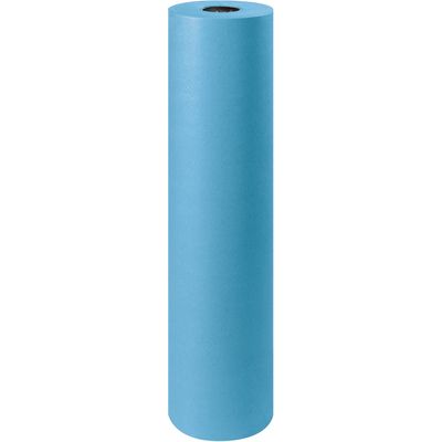 36" - 50 lb. Blue Kraft Paper Rolls