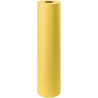 36" - 50 lb. Yellow Kraft Paper Rolls