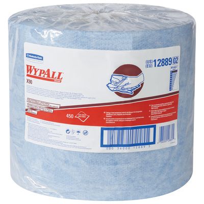 Kimberly Clark® WypALL® X90 Blue Heavy-Duty Jumbo Roll Wipers