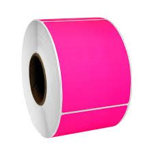 4 x 2 Pink Thermal Transfer Labels 