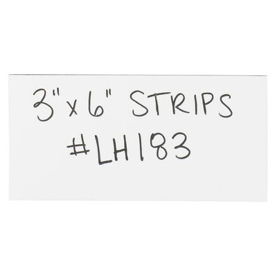 3 x 6" White Warehouse Labels - Magnetic Strips