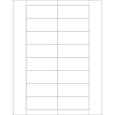 1 1/4 x 3" Plastic Label Holder Insert Cards