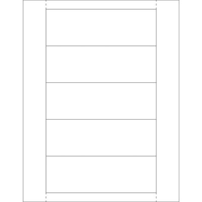 2 x 6" Plastic Label Holder Insert Cards