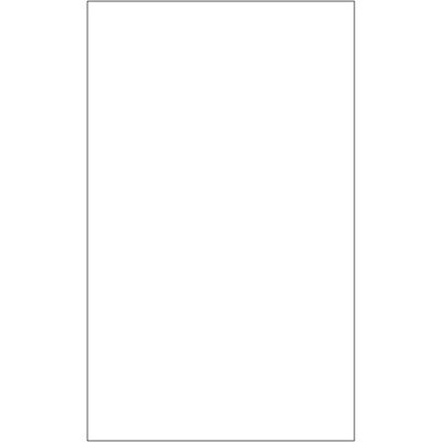 8 1/2 x 14" White Rectangle Laser Labels
