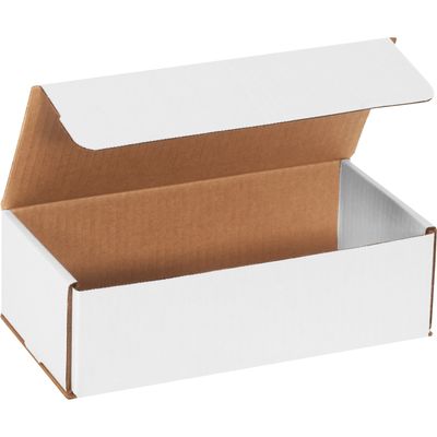 10 x 5 x 3" White Corrugated Mailers