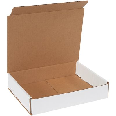 10 x 8 x 2" White Corrugated Mailers