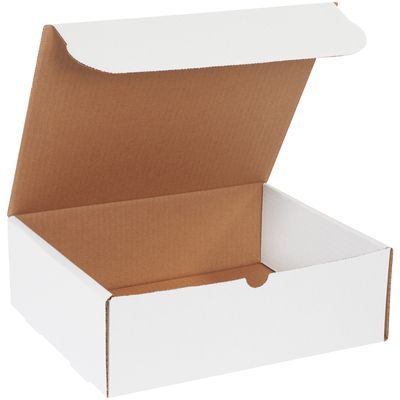 11 3/4 x 10 3/4 x 4" White Literature Mailers