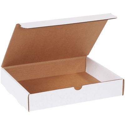 11 1/8 x 8 3/4 x 2" White Literature Mailers