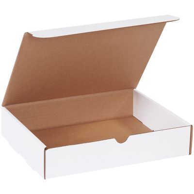 11 1/8 x 8 3/4 x 2 5/16" White Literature Mailers