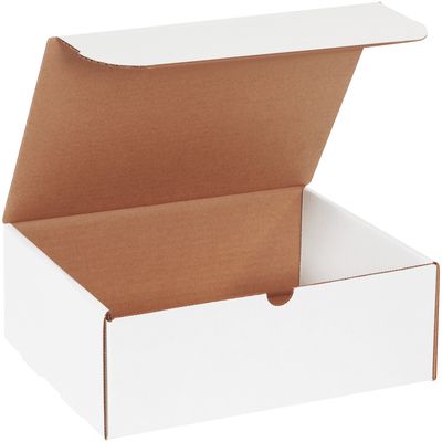 11 1/8 x 8 3/4 x 4" White Literature Mailers