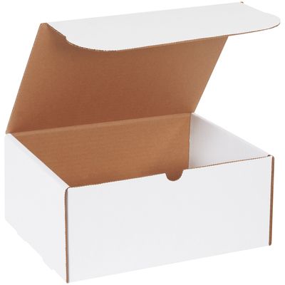 11 1/8 x 8 3/4 x 5" White Literature Mailers