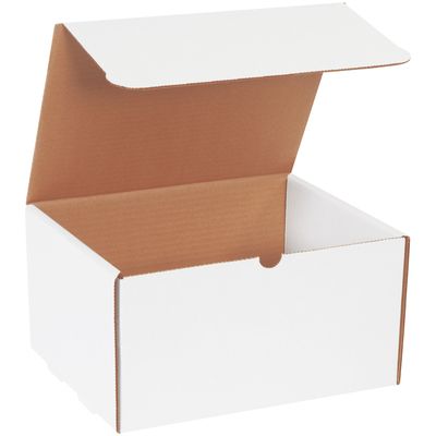 11 1/8 x 8 3/4 x 6" White Literature Mailers