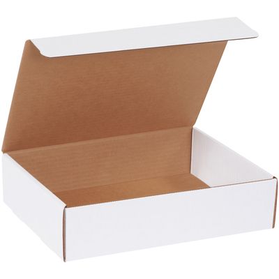 12 1/8 x 9 1/4 x 3" White Literature Mailers