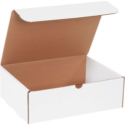 12 1/8 x 9 1/4 x 4" White Literature Mailers