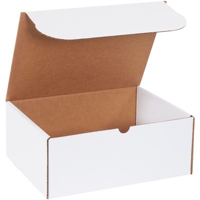 12 1/8 x 9 1/4 x 5" White Literature Mailers