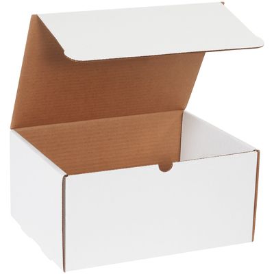 12 1/8 x 9 1/4 x 6" White Literature Mailers