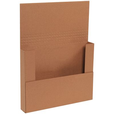 14 1/4 x 11 1/4 x 2" Kraft Easy-Fold Mailers