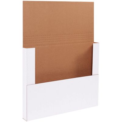 15 x 11 1/8 x 6" White Easy-Fold Mailers