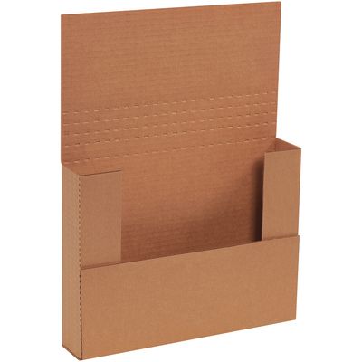 11 1/8 x 8 5/8 x 2" Kraft Easy-Fold Mailers