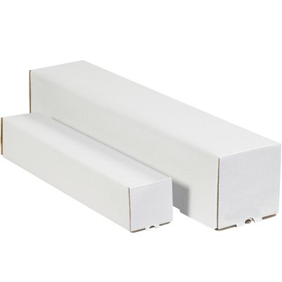 2 x 2 x 25" White Square Mailing Tubes