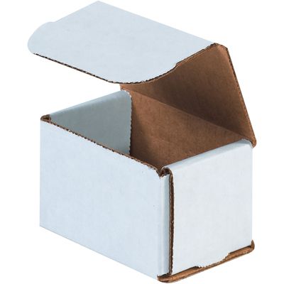 3 x 2 x 2" White Corrugated Mailers