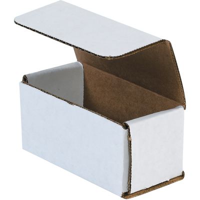 4 x 2 x 2" White Corrugated Mailers