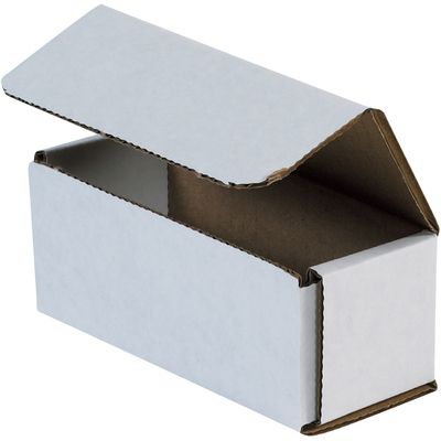 5 x 2 x 2" White Corrugated Mailers