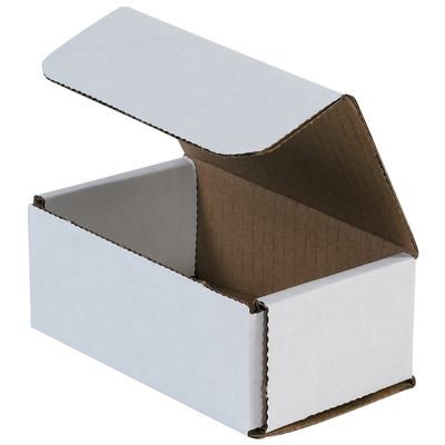 5 x 3 x 2" White Corrugated Mailers