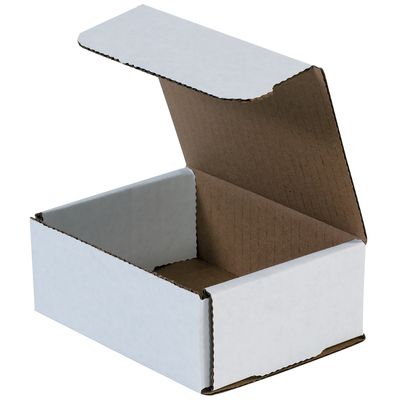 5 x 4 x 2" White Corrugated Mailers