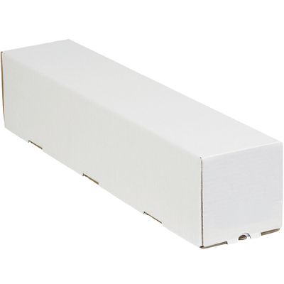 5 x 5 x 25" White Square Mailing Tubes