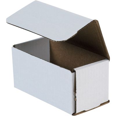 6 x 3 x 3" White Corrugated Mailers