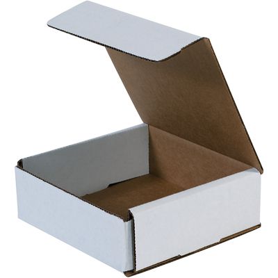 6 x 6 x 2" White Corrugated Mailers