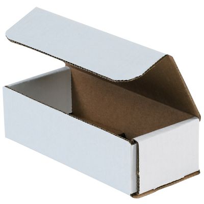 7 x 3 x 2" White Corrugated Mailers