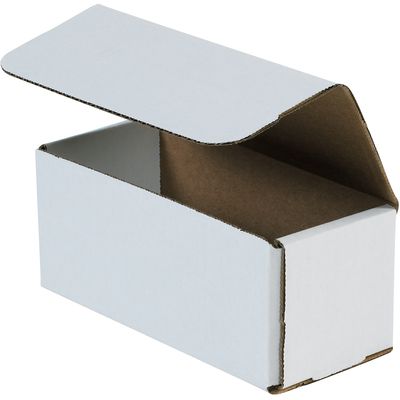 7 x 3 x 3" White Corrugated Mailers