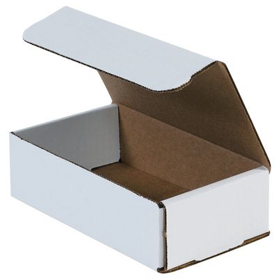 7 x 4 x 2" White Corrugated Mailers