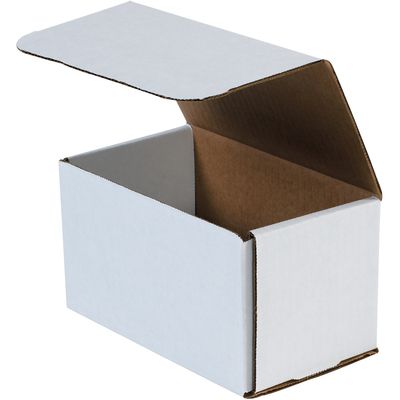 7 x 4 x 4" White Corrugated Mailers