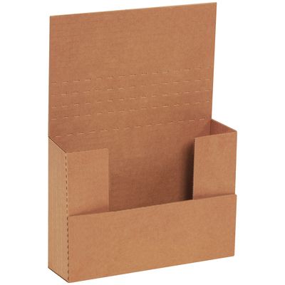 7 1/2 x 5 1/2 x 2" Kraft Easy-Fold Mailers