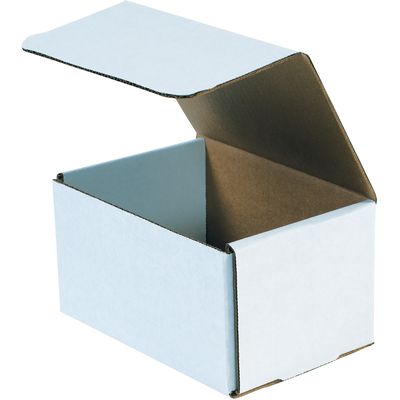 7 x 5 x 4" White Corrugated Mailers